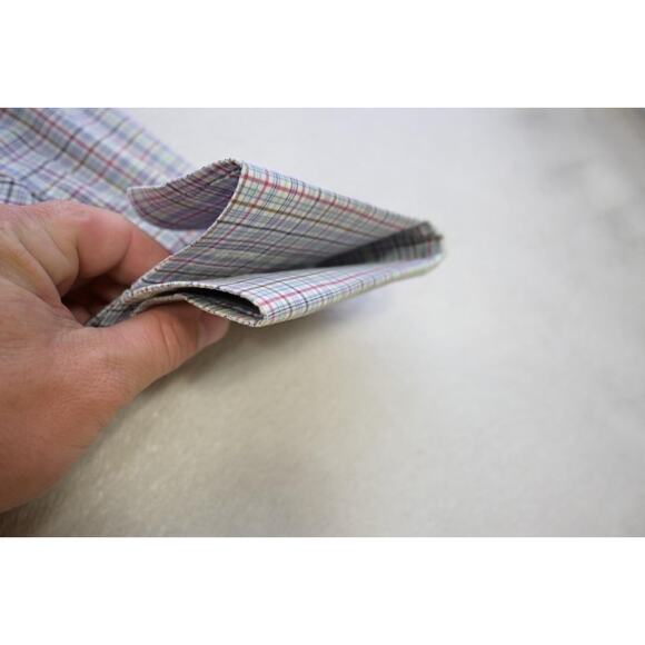 Charles Tyrwhitt Dress Shirt Slim Fit French Cuff Plaid Mens 17-36 Sz XL - Picture 7 of 10